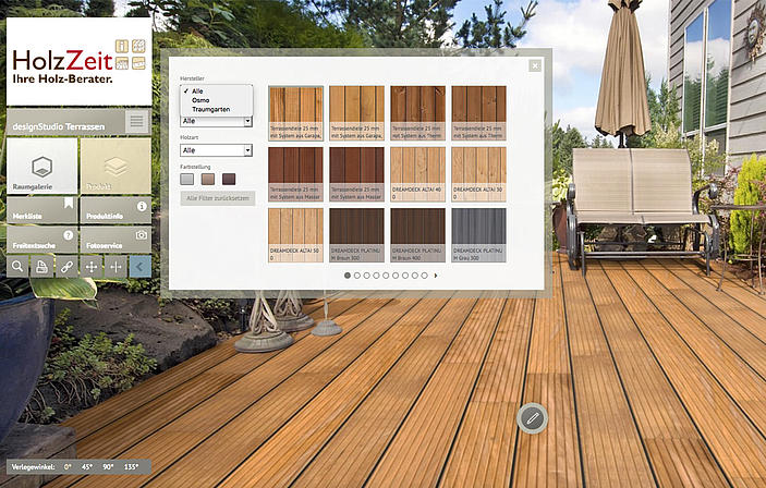 Das holzZeit Warstein-designStudio Terrasse - für Terrassendielen aus Holz Bangkirai-Dielen WPC-Dielen